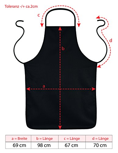 Art & Detail Shirt Neon - Delantal, diseño de Pinscher en miniatura