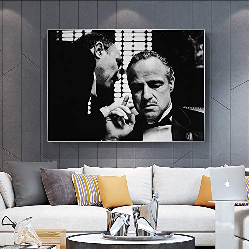 Arte moderno Carteles de pared e impresiones en blanco y negro Película Foto de la pared Arte de la pared Impresiones de la lona Arte de la lona Pinturas de la pared Decoración 30x45CM SIN marco