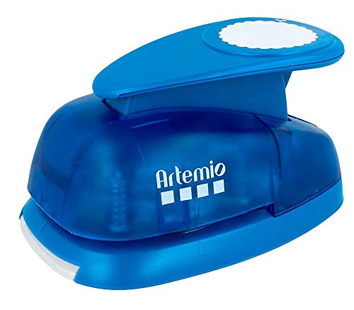 Artemio – 5 cm Gigante Palanca de Roseta Perforadora de Papel, Azul
