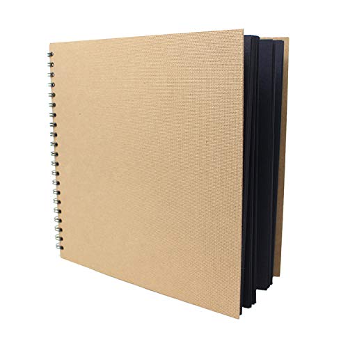 Artway Enviro - Cuaderno de cartulinas Negras - 100% Reciclado - 270 gsm - Cuadrado y Grande - 285 x 285 mm - 30 Hojas