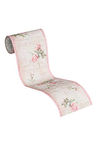 A.S. Création cenefa autoadhesivo Stick Ups 2 beige verde rosa 5,00 m x 0,13 m 312051
