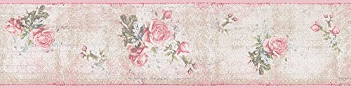 A.S. Création cenefa autoadhesivo Stick Ups 2 beige verde rosa 5,00 m x 0,13 m 312051