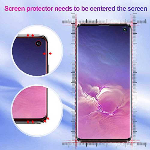 AsBellt Protector Pantalla Galaxy S10 (2*Protector de Pantalla de Cristal y 1*Protector de Cámara de Cristal) Protector de Pantalla Cristal Vidrio Templado para Samsung Galaxy S10 (6.1")