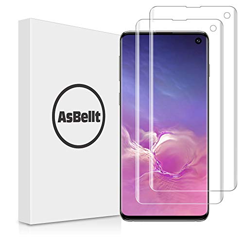 AsBellt Protector Pantalla Galaxy S10 (2*Protector de Pantalla de Cristal y 1*Protector de Cámara de Cristal) Protector de Pantalla Cristal Vidrio Templado para Samsung Galaxy S10 (6.1")