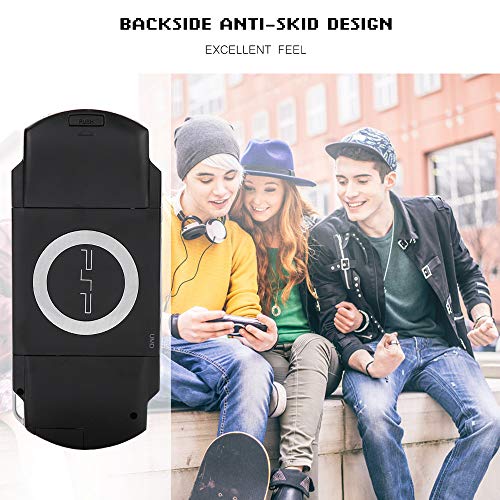 ASHATA Reemplazo de Cubierta Completa de la Carcasa para la Consola de Juegos Sony PSP 1000, Protección Fuerte Cáscara Antideslizante con Kit de Botones (Negro)
