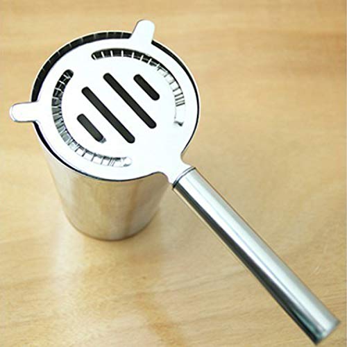 ASP Online Traders Colador de cóctel Hawthorne de Acero Inoxidable para Bar/Restaurante/colador de cóctel casero Colador de Barra de 2 Puntas