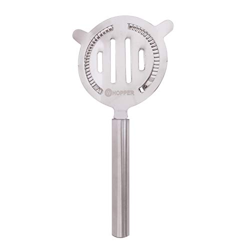 ASP Online Traders Colador de cóctel Hawthorne de Acero Inoxidable para Bar/Restaurante/colador de cóctel casero Colador de Barra de 2 Puntas