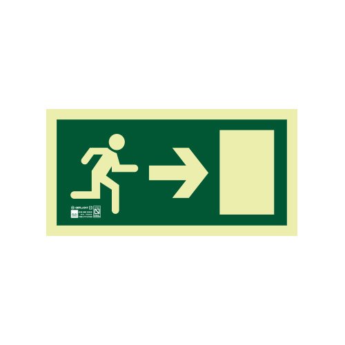Astlight SAL5215.7F Señal de evacuación direccional fotoluminiscente, Multicolor