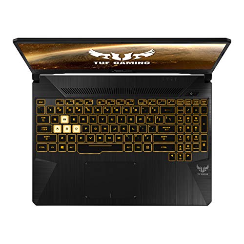 ASUS TUF FX505DT-BQ600 - Ordenador portátil Gaming de 15.6" FullHD (AMD Ryzen 7 3750H, 16GB RAM, 512GB SSD, NVIDIA GTX1650-4GB, sin sistema operativo) Negro Sigilo - Teclado QWERTY español