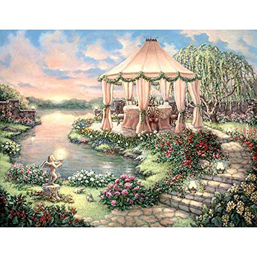 ATggqr Mini Puzzles de 1000 Piezas 50x75cm jardín Juego Intelectual para Adultos y niños Adolescentes Familia Educativa Intelectual Descompresión