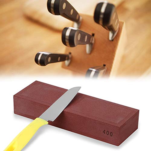 AUNMAS Grinder Grindstone 400 Grit Household Red Knife Grinder Grindstone Whetstone Cuchillo de Cocina Piedra de afilar para Accesorios de Cocina