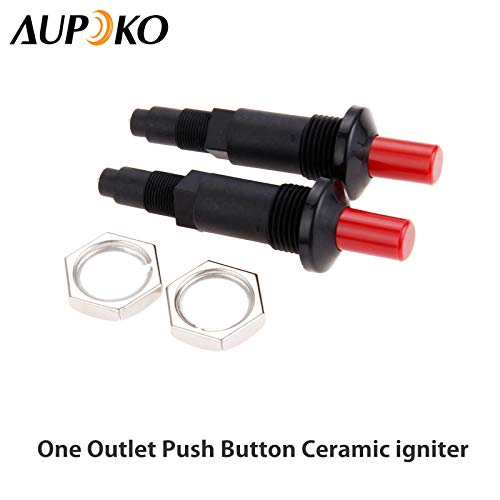 Aupoko 2 Piezas de Encendido de Chispa Piezo, botón de presión de cerámica Spark Encendedor de Cocina con Alta Resistencia para Chimenea de Gas, Horno de Gas, Gas
