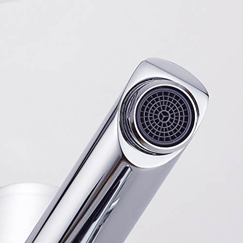 AuraLum Grifo Sensor Automático para Agua Fría y Caliente, Sin-Contacto Mezclador Grifo para Lavabo de Baño