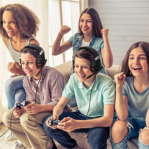 Auricular for juegos con sonido envolvente 7.1 Reducción de ruido del micrófono y USB con alimentación ligera llevada con cable estéreo 3D PS4 auricular for juegos for PC Xbox One / ordenador portátil