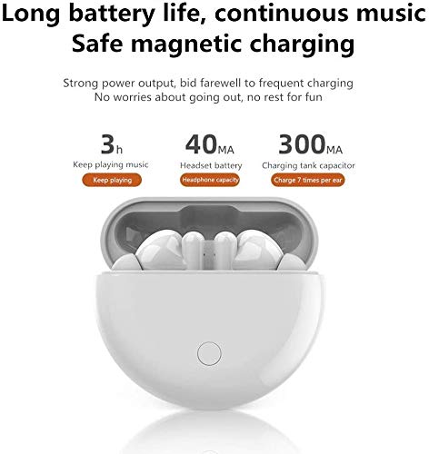 Auriculares Inalámbricos Bluetooth 5.0, Auriculares Bluetooth con Estuche de Carga Portátil, 8 Horas de reproducción, cancelacion,Auriculares Deportivos para Android/iPhone/Samsung/AirPods/Huawei