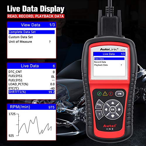 Autel Autolink AL519-Lector de código OBD II / EOBD con Modo 6,Versión avanzada de Autel AL319