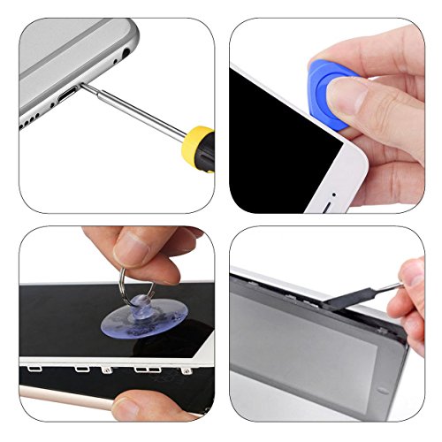 AUTOPkio 27 in 1 Repair Tool Set Kit de herramientas para iPhone 7, Huawei P8, smartphone, multimedia u otros pequeños electrodomésticos