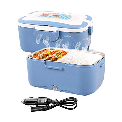 AUTOPkio Caja de Almuerzo Eléctrica de Camión, Calentadores Eléctricos Portátiles, 24V 35W Calentador de Alimentos Para Camión Caja de Almuerzo de Conductor 1.5L Calefacción de Recipiente Bento