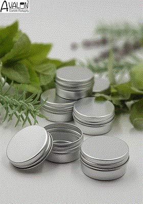 Avalon Cosmetic - Lote de botes de aluminio vacíos (15 ml) x 25