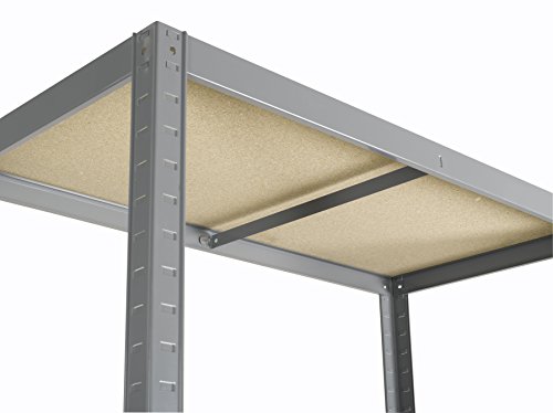Avasco 5400431608007-175 fuerte clip de estantería/haul metal/madera con 5 estantes 200 x 120 x 50 cm clara galvanizado