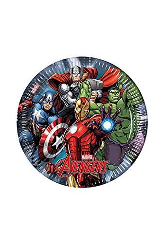 Avengers - Platos de papel, 8 unidades, 8 cm, multicolor (Procos 6886663)