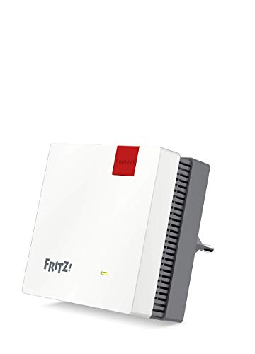 AVM Fritz!Repeater 1200 International - Repetidor/Extensor WiFi N+AC, Banda Dual (400 Mbps en 2,4GHz y 866 Mbps en 5 GHz), Mesh, Punto de Acceso WiFi, WPS, Interfaz en Español