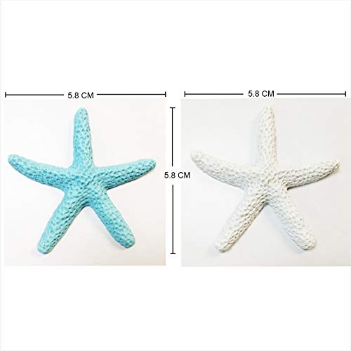 Aweisile 40 Piezas Estrellas De Mar Decoracion Dedo Estrellas de mar de Resina Estrella de mar Estrella mar decoración de Bodas para Decoración de Boda decoración del hogar proyectos de Manualidades
