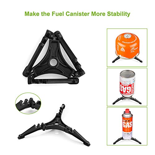 Awroutdoor Utensilios Cocina Camping Kit con Estufa Trekking, 1.2 L Ollas Camping y 0.6 L Sartén, Taza de Acero Inoxidable, Cubiertos Plegable - Cacerolas de Acampada de Camping y Viaje