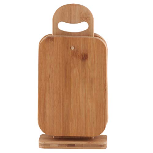 axentia 260467 - Soporte para Tablas de Cortar (6 Tablas de bambú)