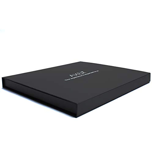 Axer - Juego de 5 cuchillos de cocina de acero inoxidable con código de color para chefs negro