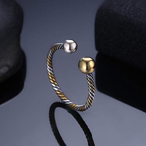 Axiba Anillo de Plata de Ley 925 con diseño de Mujer, Texto en inglés Personality Wing, para Regalar a Alguien Que amas