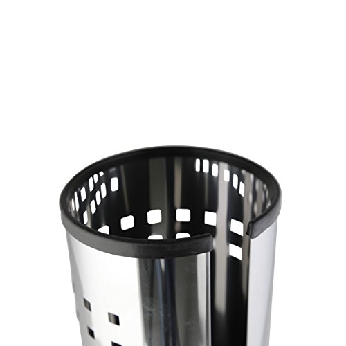 Axxentia 282240 Bustino - Soporte para Rollos de Papel higiénico con Tapa (Capacidad para Tres Rollos, 38 cm), Color Plateado