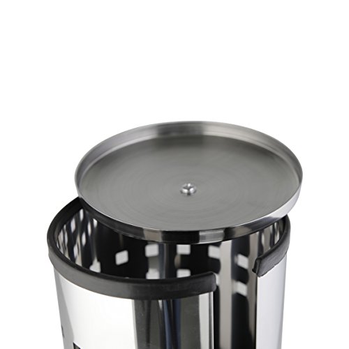 Axxentia 282240 Bustino - Soporte para Rollos de Papel higiénico con Tapa (Capacidad para Tres Rollos, 38 cm), Color Plateado