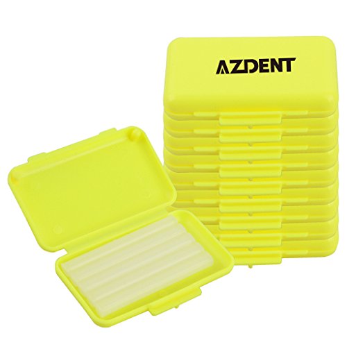 AZDENTOrthodontic Bracket Protector Lemon Taste Dental Wax Strips for Braces Wearer(10 Boxes) by AZDENT-Orthodontic accessories
