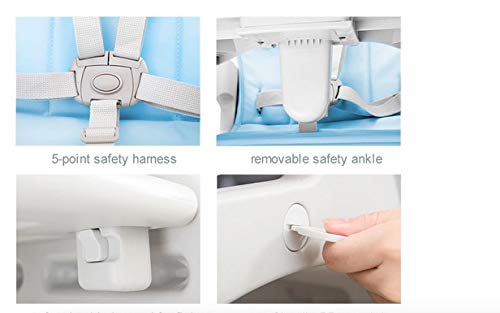 Babify Eat&Play Trona Convertible en Silla + Mesa - Reclinable - Doble Bandeja Extraible Multiposiciones - Asiento Gris