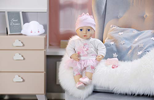Baby Annabell Sweet Dreams MIA-Peluche con Ojos para Dormir (43 cm), Color carbón (Zapf Creation 702857)