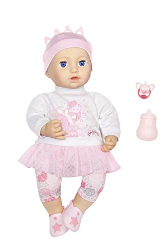 Baby Annabell Sweet Dreams MIA-Peluche con Ojos para Dormir (43 cm), Color carbón (Zapf Creation 702857)