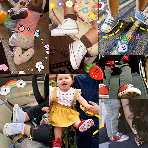 Babycute - Zapatillas de lona para bebé con suela suave y cordones, informales, para niños y niñas, primeros pasos, color Beige, talla 6-12 meses