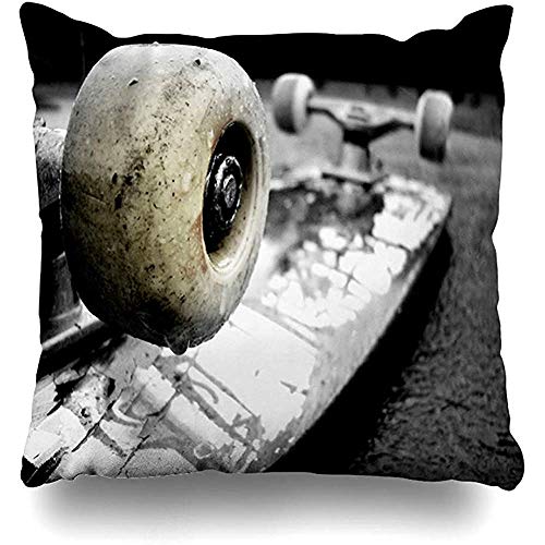 Babydo Throw Pillow Covers Macro Skateboard Sport 45X45Cm Fundas De Almohada Fundas De Cojín Holiday Pillowslip Sofa Square Throw Pillow Covers Cute Book Store Home Hospital Hostel Sofa Cosy
