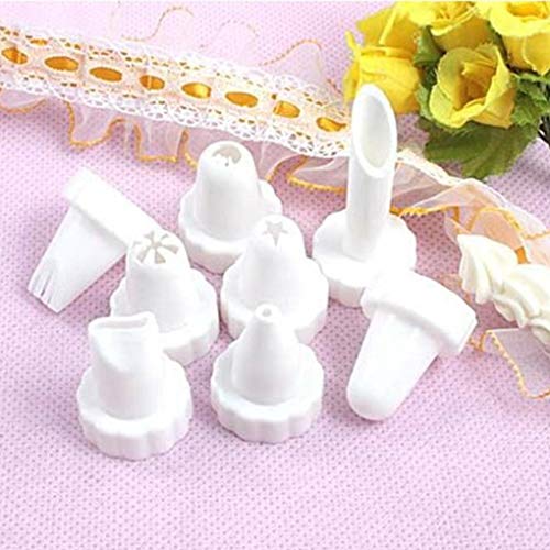 babysbreath17 Fondant decoración de la Torta 8pcs Herramientas Suministros Replacable Boquilla formación de Hielo Exprimidor Cocina Panadería