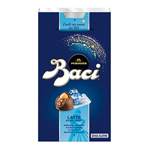 Baci Bombones Leche con Cobertura de Cacao, Relleno de Crema de Chocolate y avellanas
