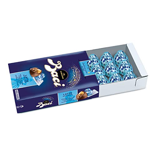 Baci Bombones Leche con Cobertura de Cacao, Relleno de Crema de Chocolate y avellanas