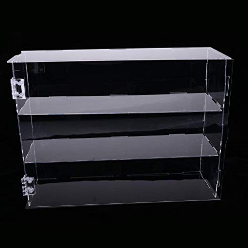 backbayia caja vitrina de tienda venta AU détail muñeca vitrina caja DIY bandeja para figuras, joyas, maqueta Talla:32x10x24cm