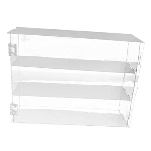 backbayia caja vitrina de tienda venta AU détail muñeca vitrina caja DIY bandeja para figuras, joyas, maqueta Talla:32x10x24cm