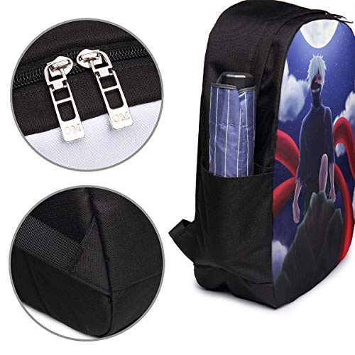 BAGGNICE Mochilas tipo casual Mochilas de marcha Tokyo Ghoul 17" Bookbag Daypack Laptop Bag Backpack School Bag with Charging Port
