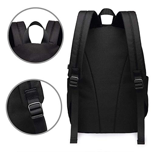BAGGNICE Mochilas tipo casual Mochilas de marcha Tokyo Ghoul 17" Bookbag Daypack Laptop Bag Backpack School Bag with Charging Port