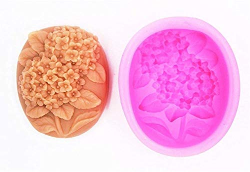 Baifeng Flower Shape Handmade Soap Fondant Molds, DIY Cake Moulds Sweet Candy Chocolate Making Mold,Silicone Craft Art Soap