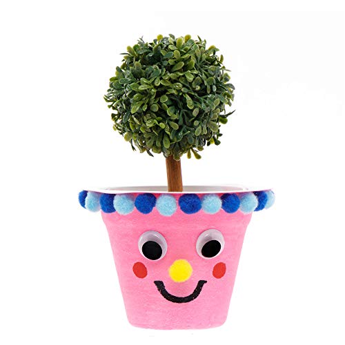 Baker Ross- Macetas para Flores Para Colorear y Decorar (Pack de 10). Manualidades Creativas para Niños Fiestas de Primavera y Verano