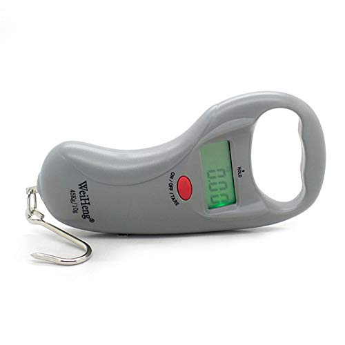 Balanza De Pesca Con Cinta Métrica 45kg/99lb Balanza Digital De Bolsillo De La Mano Del Gancho De Viaje Bolsa De Equipaje Balanzas Balanza Para Peces