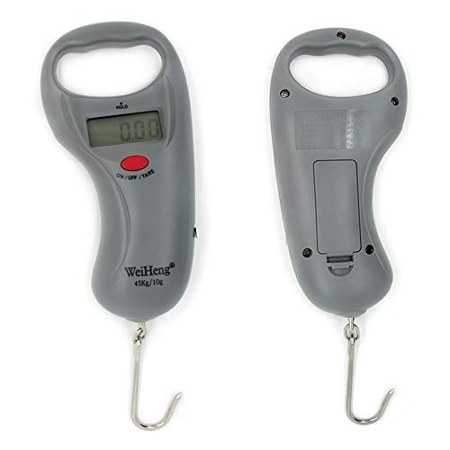 Balanza De Pesca Con Cinta Métrica 45kg/99lb Balanza Digital De Bolsillo De La Mano Del Gancho De Viaje Bolsa De Equipaje Balanzas Balanza Para Peces